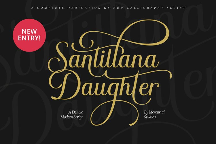 フォント Santillana Daughter
