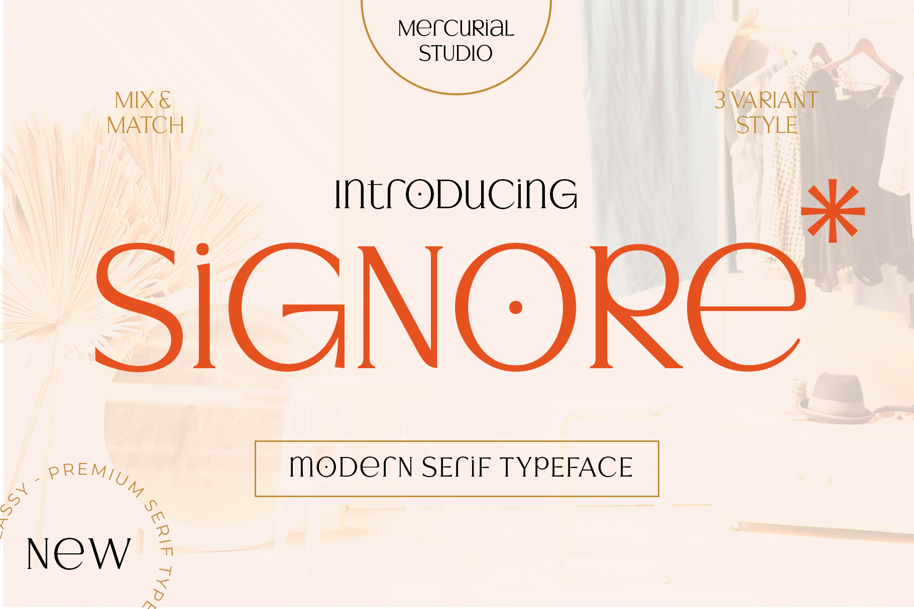 フォント Signore Serif Typeface