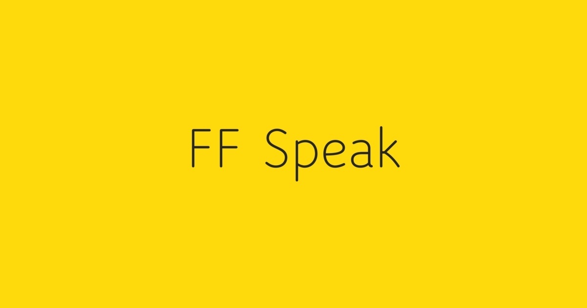 フォント Speak Pro