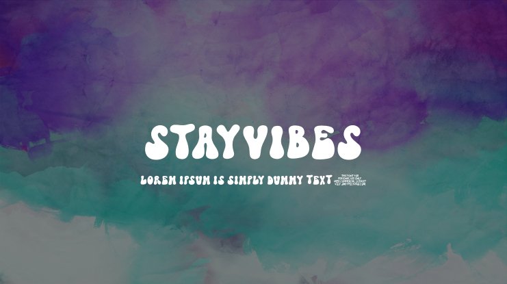 フォント StayVibes