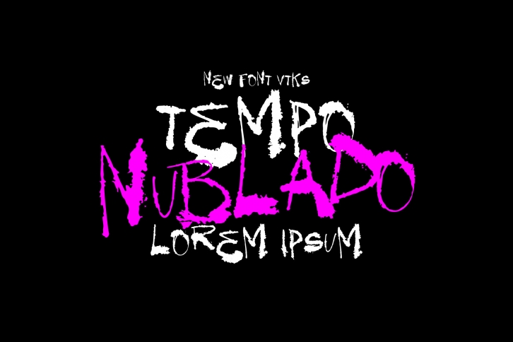フォント Tempo Nublado