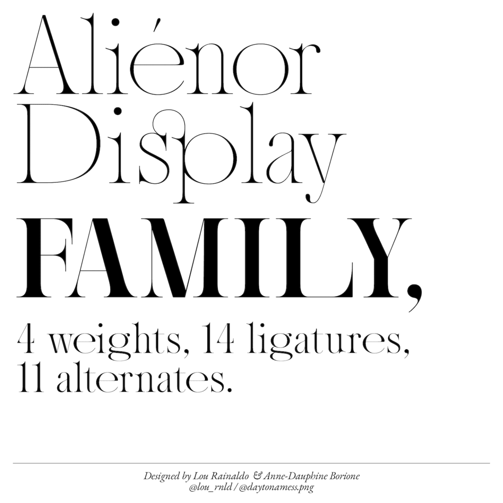 フォント Alienor Display
