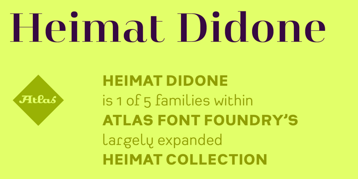 フォント Heimat Didone 12