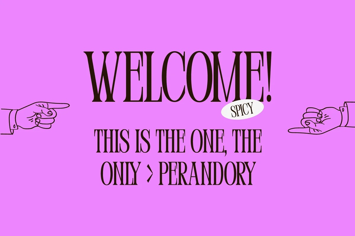 フォント Perandory