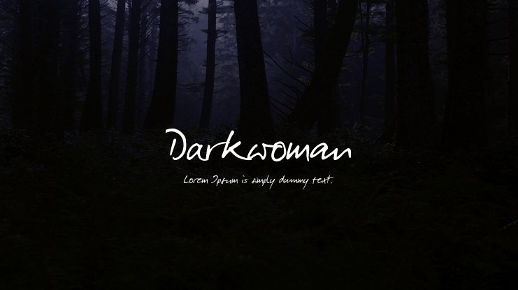フォント Darkwoman