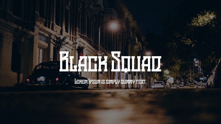 フォント Black Squad