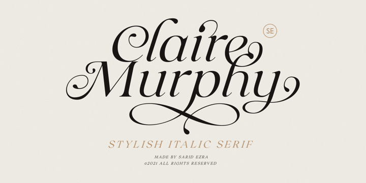 フォント Claire Murphy