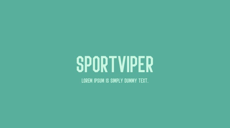 フォント SPORTVIPER