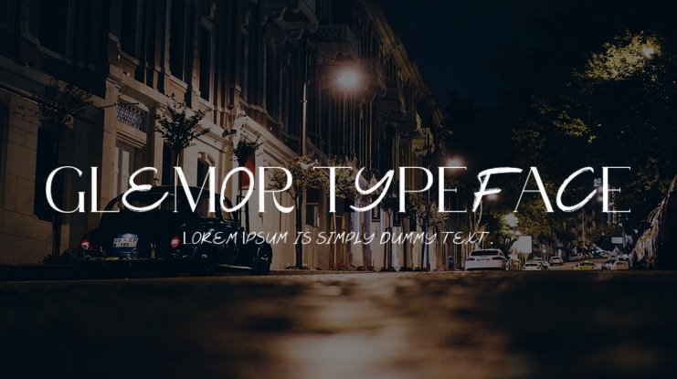 フォント Glemor Typeface
