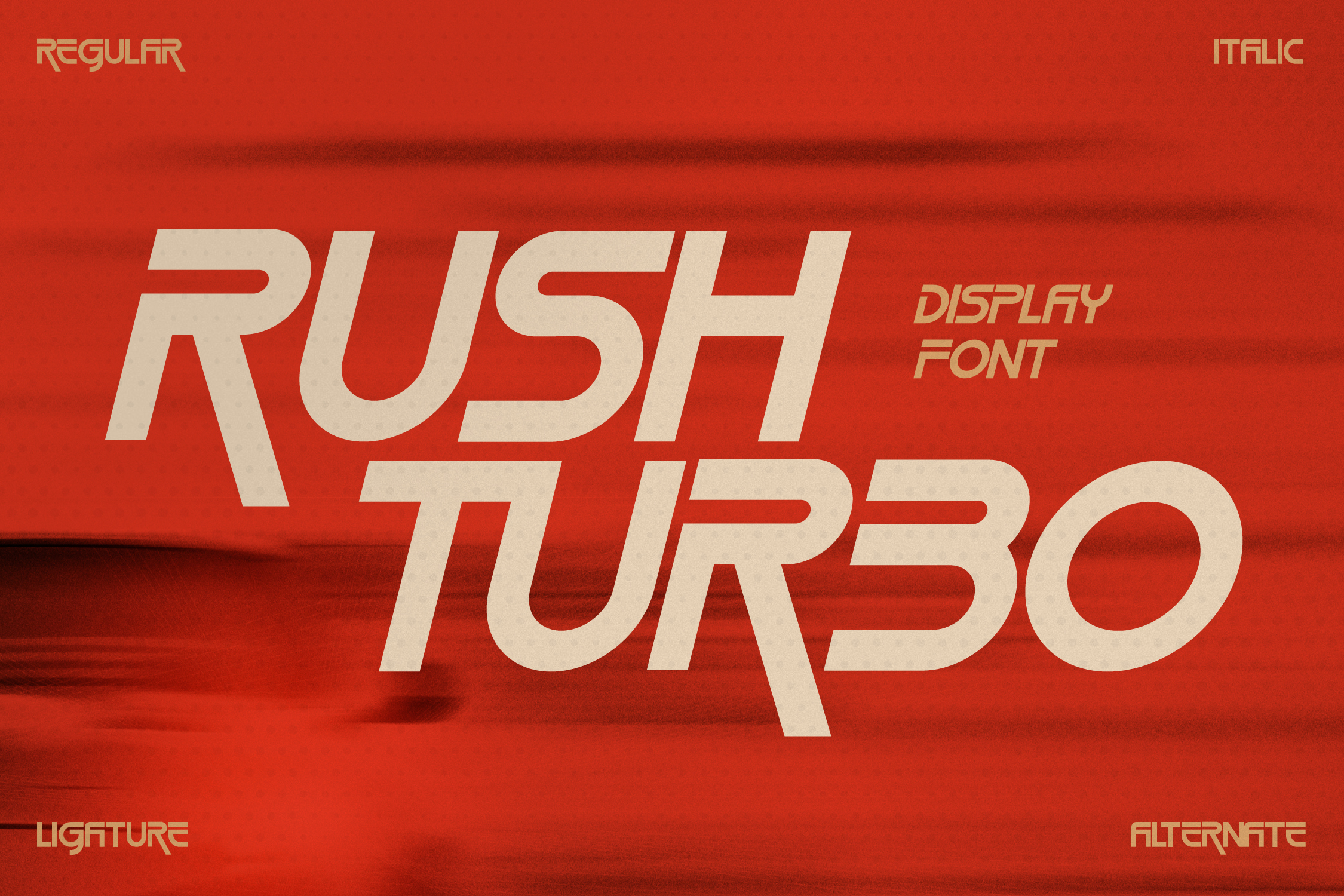 フォント Rush Turbo