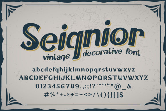 フォント Seignior