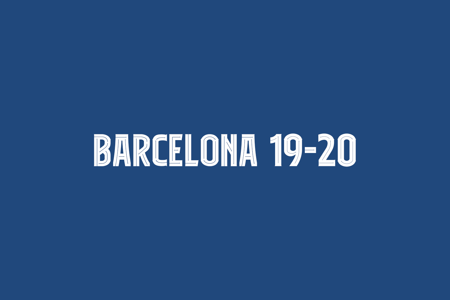 フォント Barcelona 19-20