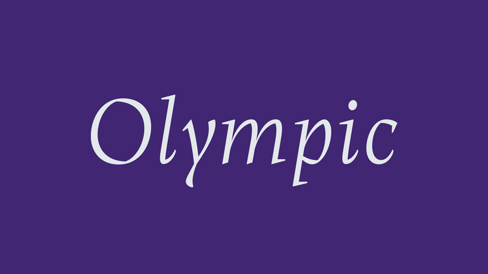 フォント Olympic Serif