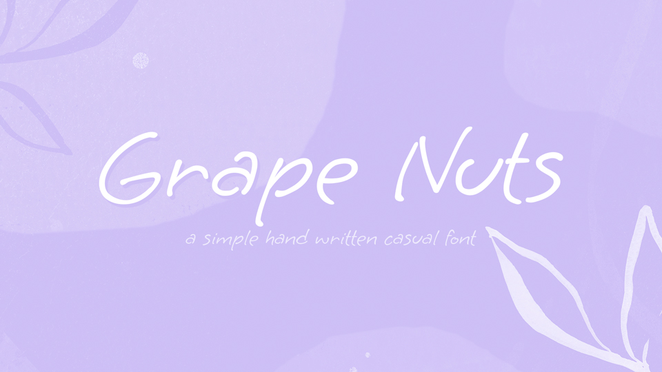 フォント Grape Nuts