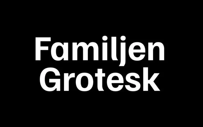 フォント Familjen Grotesk
