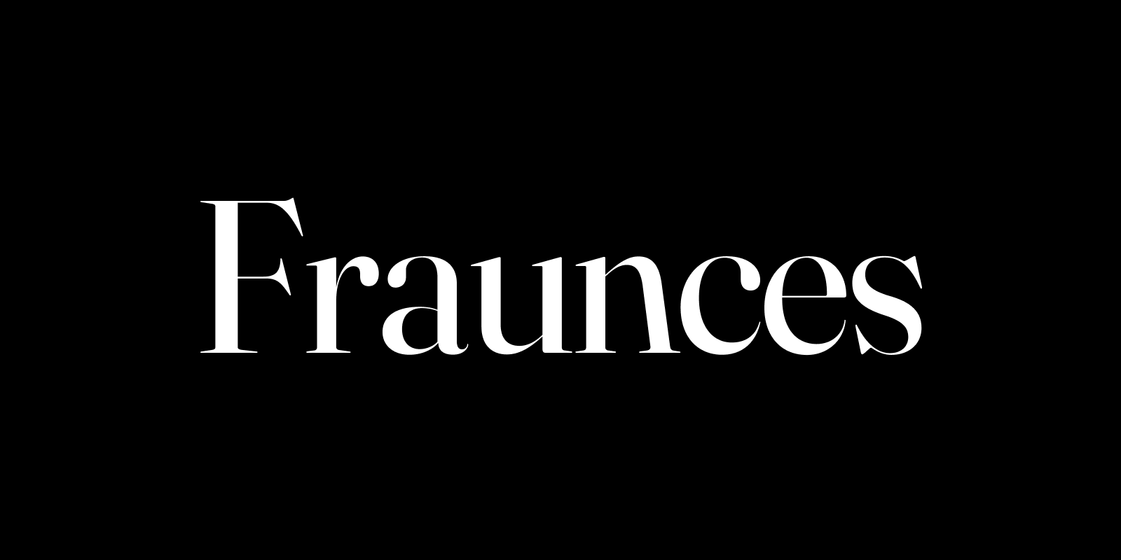 フォント Fraunces