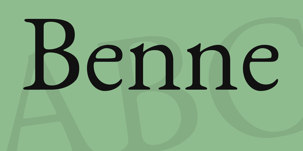 フォント Benne