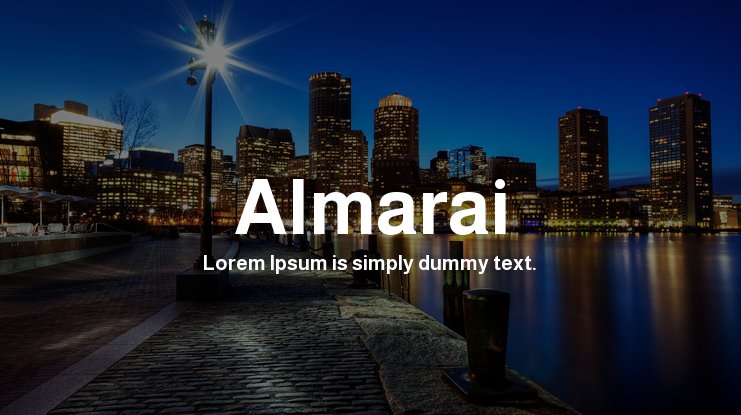 フォント Almarai