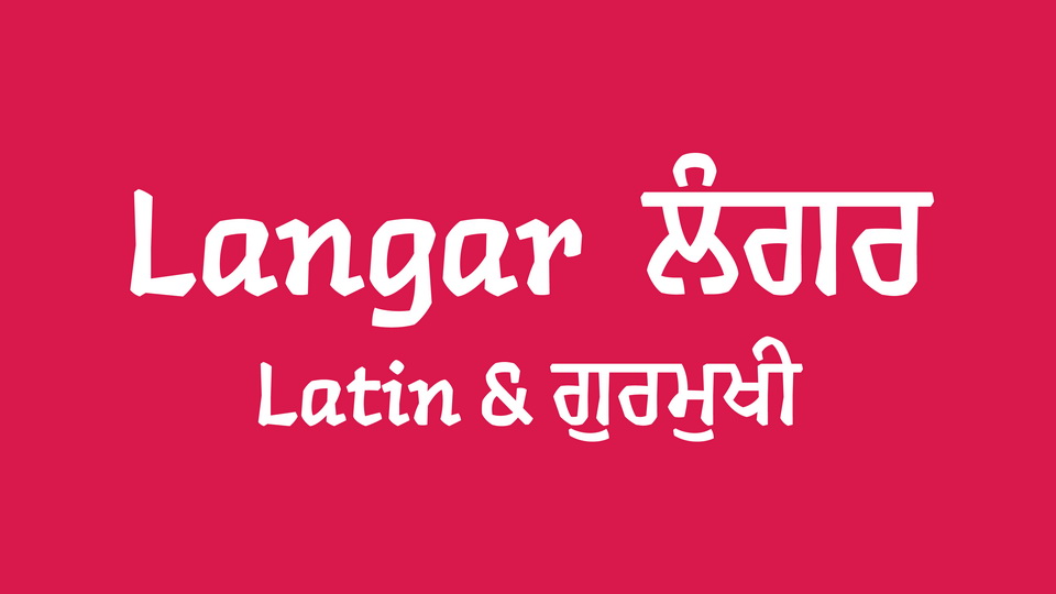 フォント Langar
