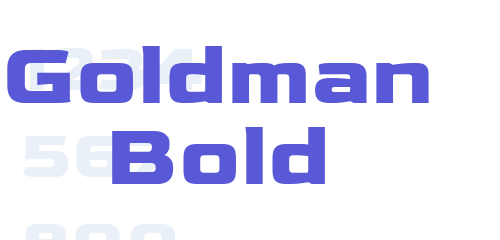 フォント Goldman