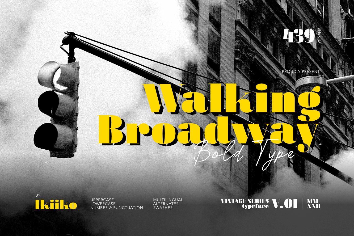 フォント Walking Broadway