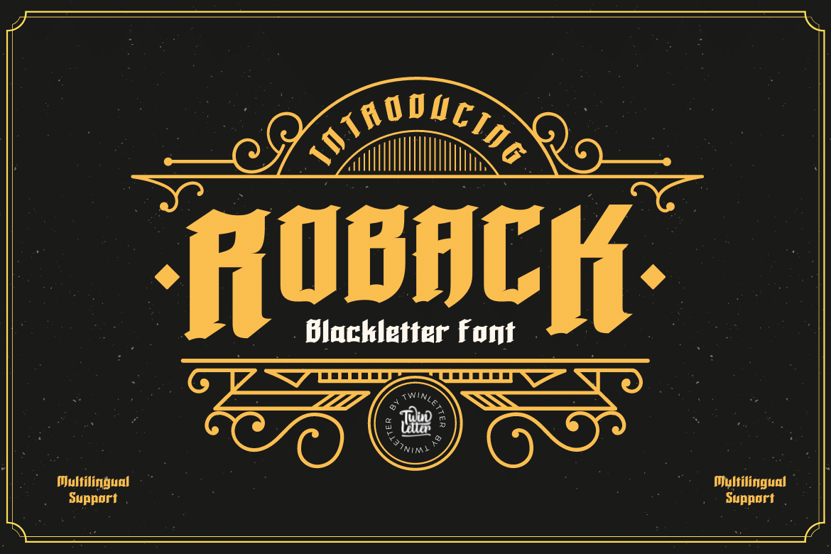 フォント Roback
