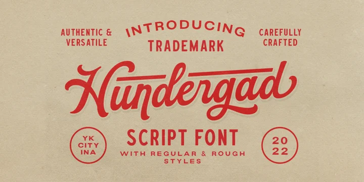フォント Hundergad