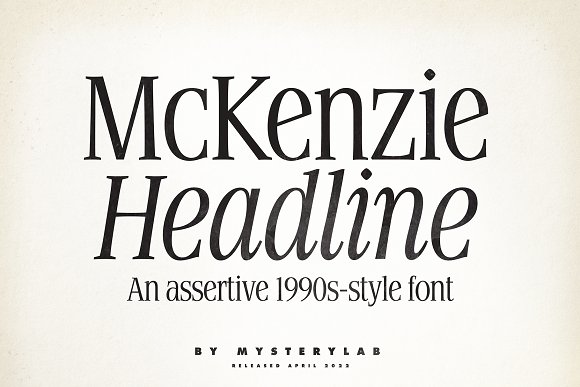 フォント McKenzie Headline