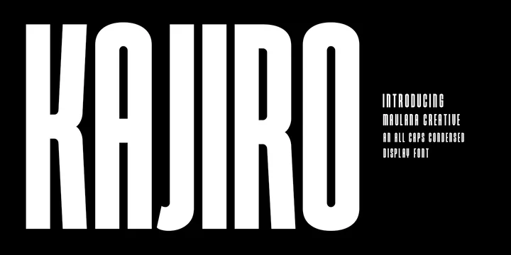 フォント Kajiro Sans Condensed