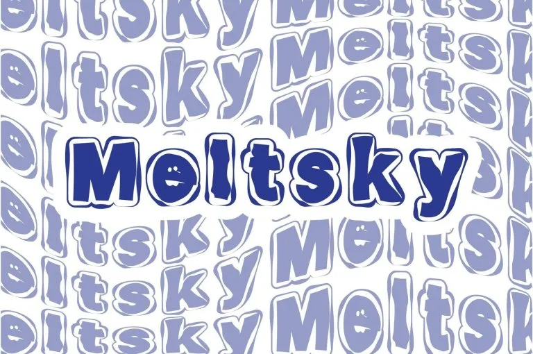 フォント Meltsky