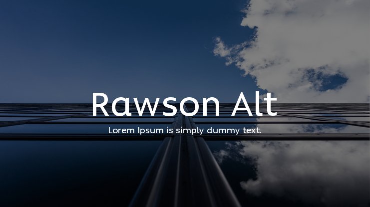 フォント Rawson Alt
