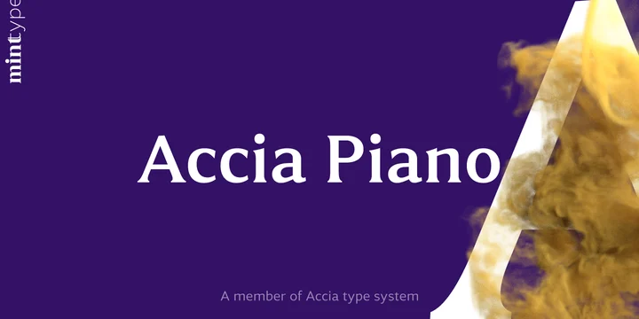 フォント Accia Piano