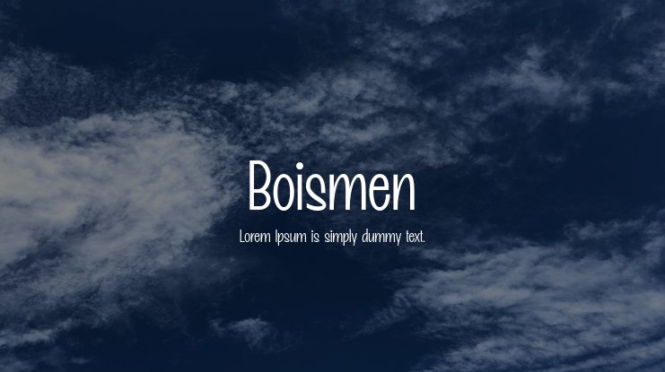 フォント Boismen