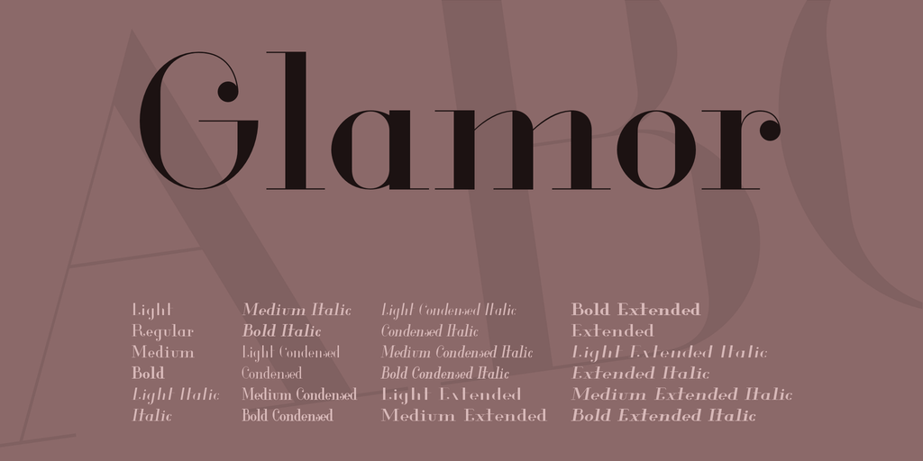 フォント Glamour