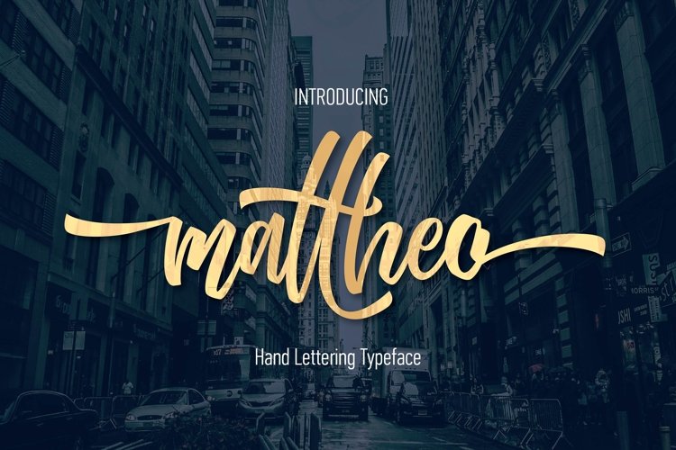 フォント Mattheo