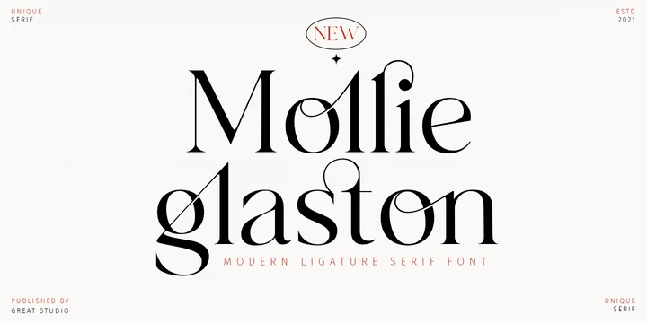 フォント Mollie Glaston