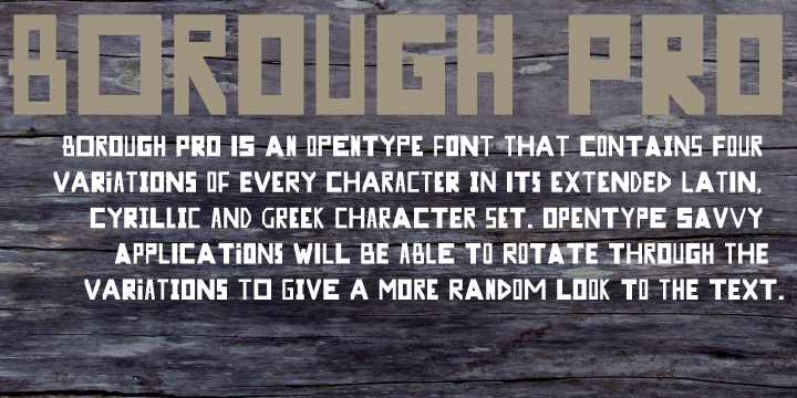 フォント Borough Pro