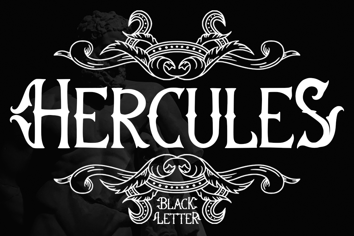 フォント Hercules BlackLetter