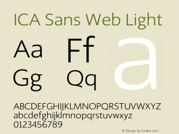 フォント ICA Sans Web