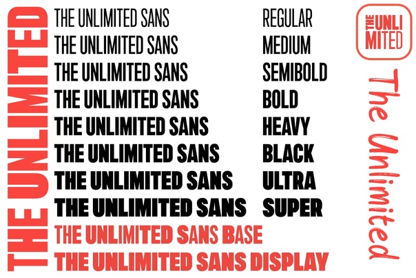 フォント The Unlimited Sans