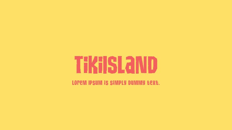 フォント Tiki Island