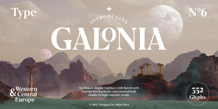 フォント Galonia