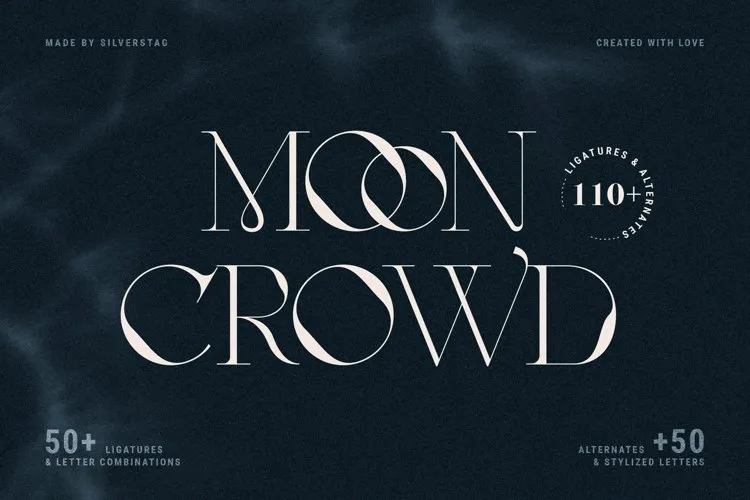フォント Moon Crowd