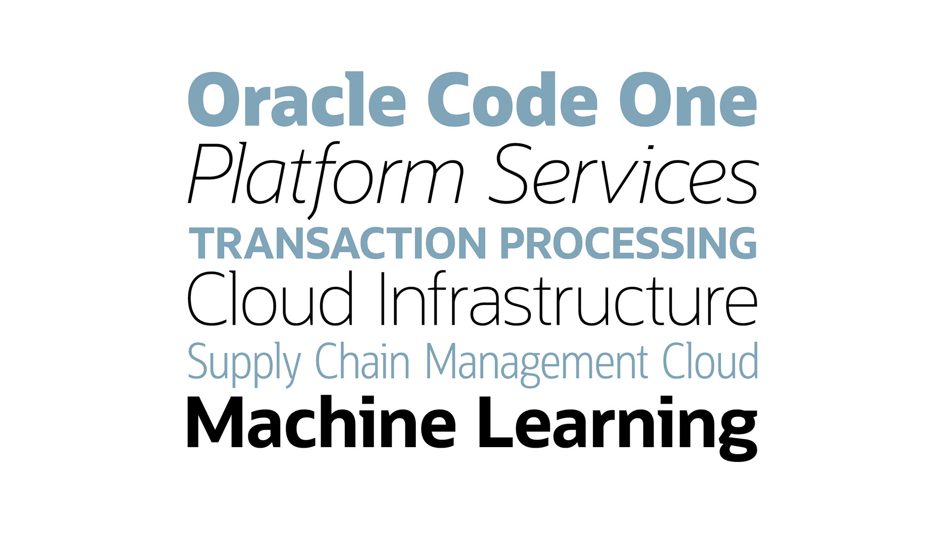 フォント Oracle Sans Variable