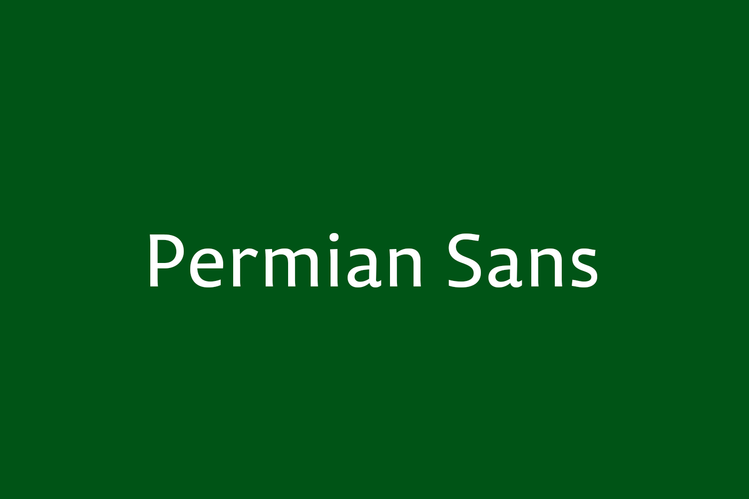 フォント Permian Sans