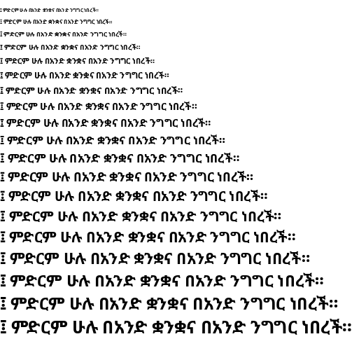 フォント Noto Sans Ethiopic