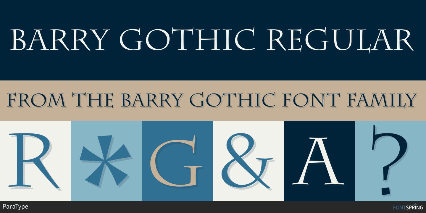 フォント Barry Gothic