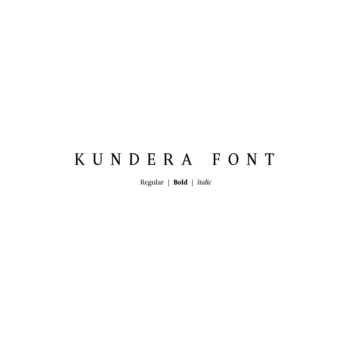 フォント Kundera