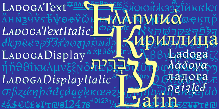 フォント Ladoga