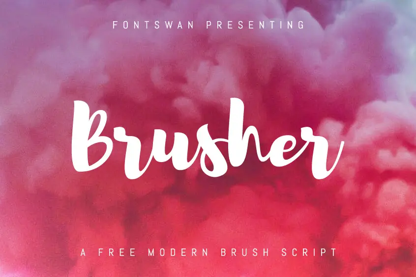 フォント Brusher